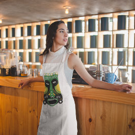 Avental ritual verde tribal