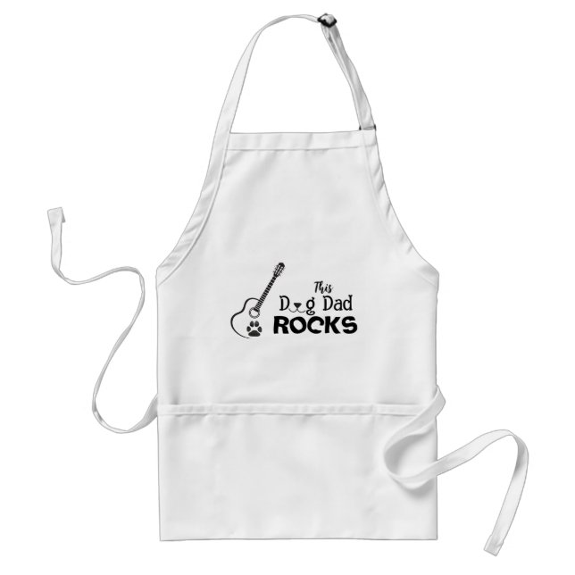 Avental Rockin' Dog Dad Adult Apron (Frente)