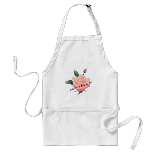 Avental Rosa (Peach) - Natureza bonita (Frente)