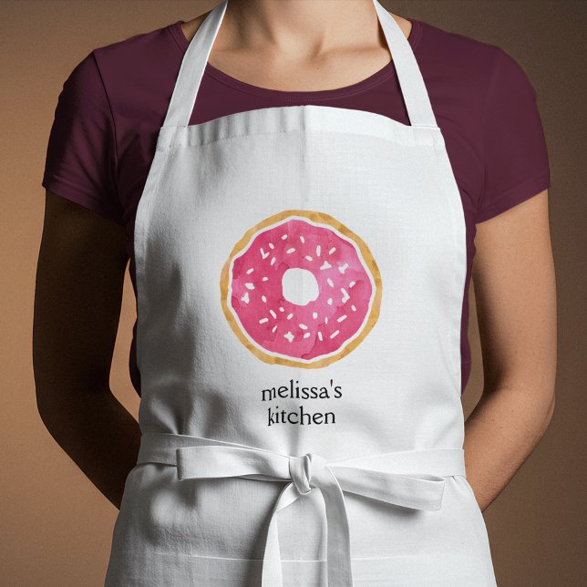 Avental Rosquinha Magenta Rosa Personalizada Apron (Criador carregado)