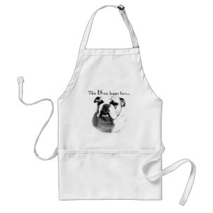 Avental Rosto Feliz do Buldogue