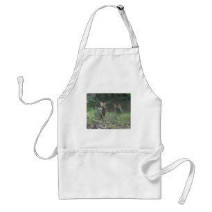 Avental Roupas Presentes Par de Coelhos Selvagens Cottonta