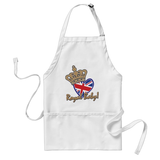 Avental Royal Baby UK Heart Flag (Frente)