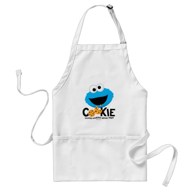 Avental Rua Sésamo | Cookie Monster Loving Cookies (Frente)