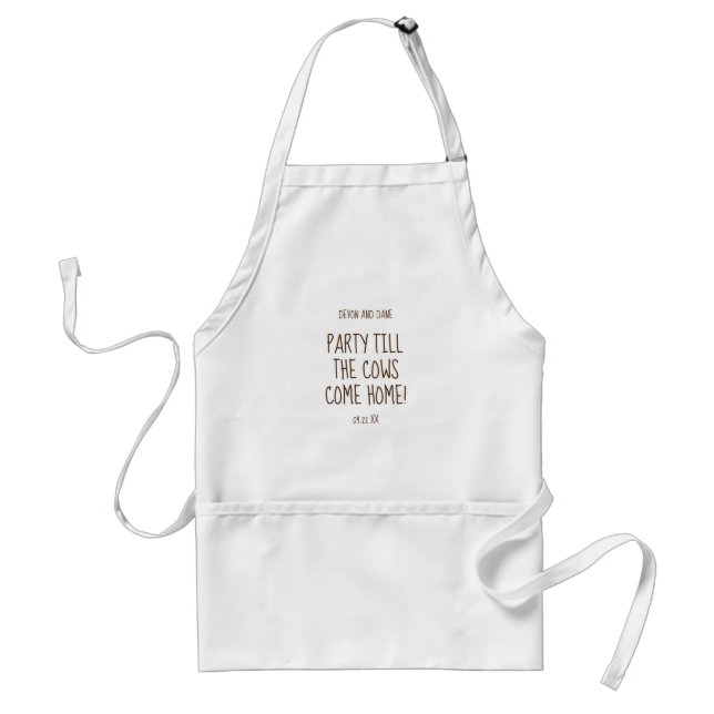 Avental Rustic Barn Wedding Aprons Novos (Frente)