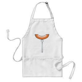 Avental Salsicha em uma forquilha