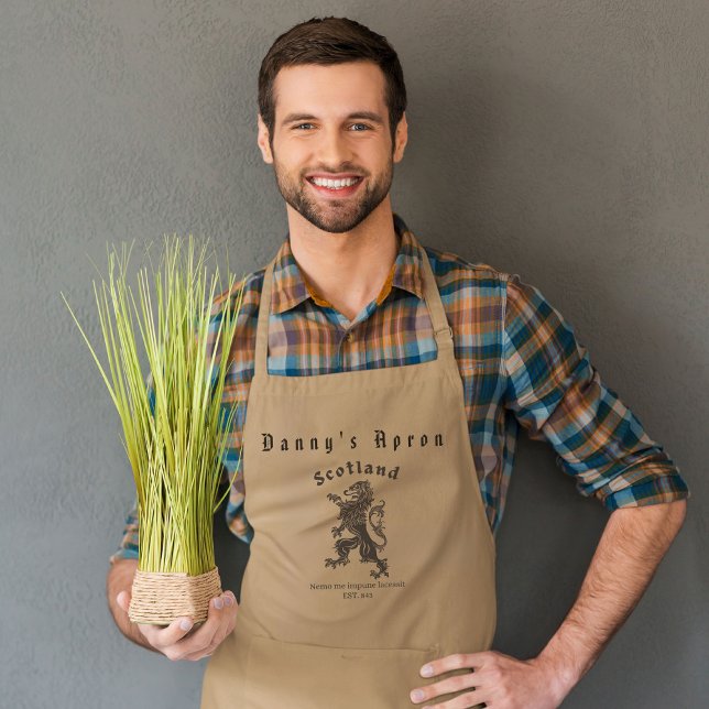 Avental Scottish Rampant Lion Apron, CHURRASCO Apron (Criador carregado)