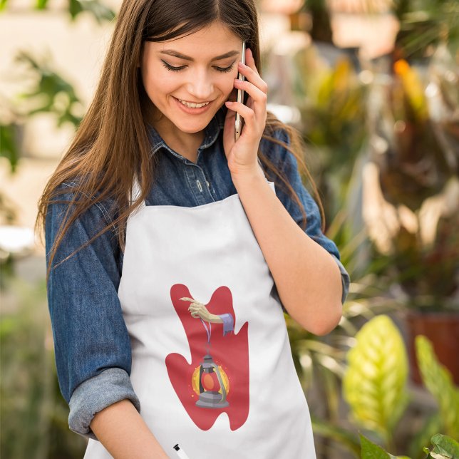 Avental Segurando Uma Lanterna (Criador carregado)