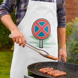 Avental Sem Sinal de Estrada de Estacionamento Símbolo de 