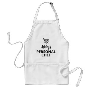 Avental Seu NOME Chef Pessoal, Grill Apron, Personalizado