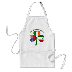 Avental Shamrock Itália irlandês