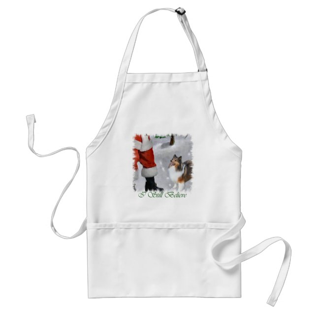 Avental Shetland Sheepdog Sheltie presentes de Natal (Frente)
