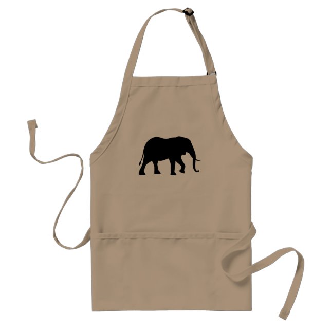 Avental Silhouette de Elefante Africano (Frente)