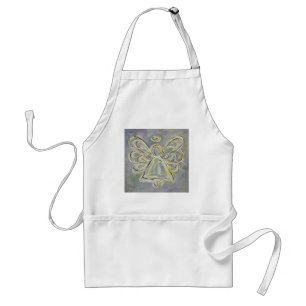 Avental Silver e White Light Guardian Angel Apron