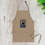 Avental Sinal de estrada da estação de gás Apron<br><div class="desc">Preciso saber onde fica o posto de gasolina mais próximo e depois consultar este sinal. É uma placa de estação de gasolina. O quadro é de uma bomba de gás e, em seguida, abaixo de 700m. Este sinal de estrada de posto de gasolina parece excelente neste avental. Perfeito para si...</div>