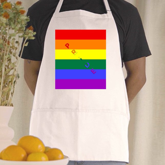 Avental Sinalizador arco-íris do orgulho LGBT (LGBT Pride Rainbow Flag Adult Apron)