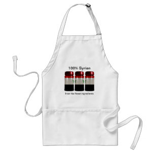 Avental Síria Flag Spice Jars Apron