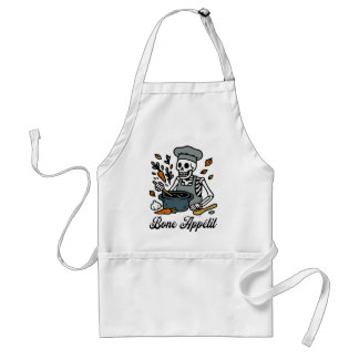 Avental Skeleton Chef Halloween - Engraçado Queda Dom Baki