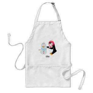 Avental Snowman e Pinguim congelados
