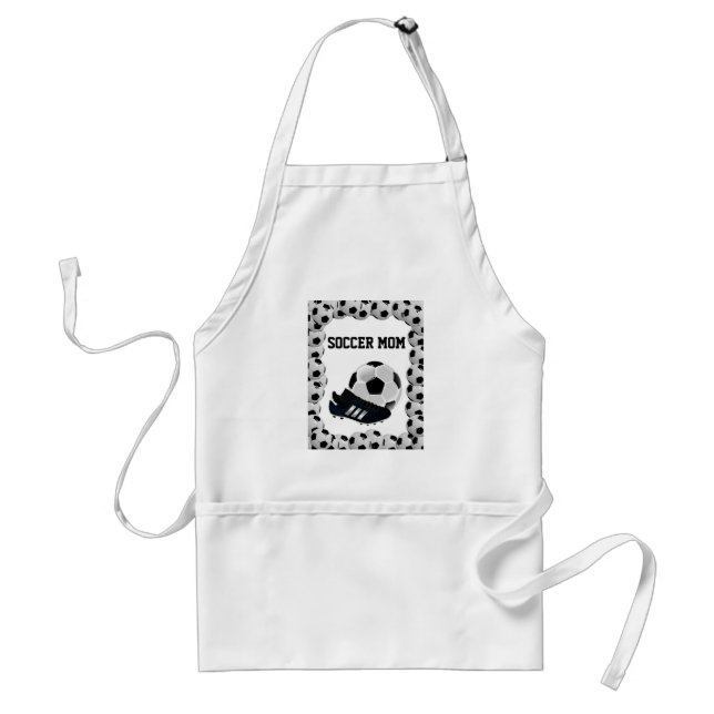 Avental Soccer Balls Mãe Kitchen Apron (Frente)