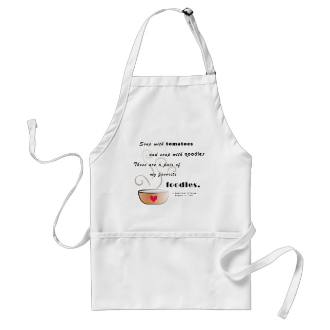 Avental "Sopa - minha comida favorita" Apron (Frente)