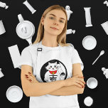 Avental Sortudo Cat O Maneki Neko<br><div class="desc">Apresentando o Gato de Onda da Boa Sorte com Zen Yin Yang Yinyang, Apron. Um na moda e uma maneira única de adicionar uma fortuna e um charme ao seu guarda-roupa! Este avental kawaii fofo apresenta um gato ondulante de inspiração japonesa, também conhecido como Maneki-Neko ou Beckoning Cat, com um...</div>