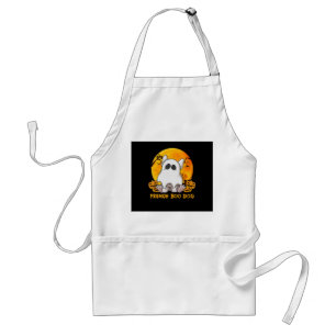 Avental Spider Gift Bulldog Francês Com Pumpkin Spider
