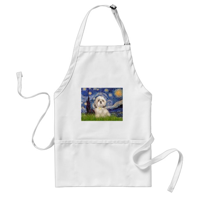Avental Starry Night - Shih Tzu (Y) (Frente)