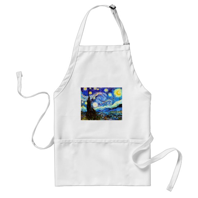 Avental Starry Night Van Gogh Fine Art (Frente)
