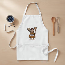 Super Mum Apron – Funny Kitchen Apron for Mom