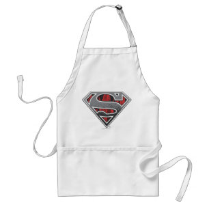 Avental Superman S-Shield   Grey and Red City Logo
