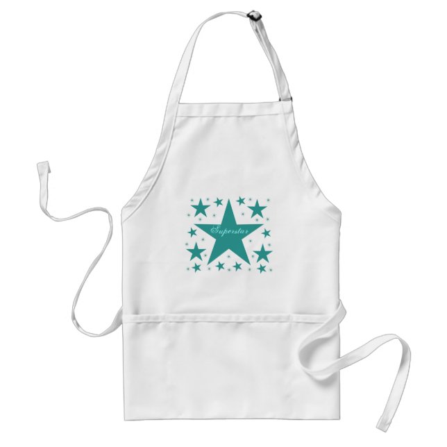 Avental Superstar Apron, Teal (Frente)