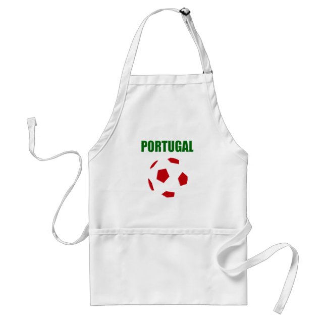 Avental T-shirt retro do futebol de Portugal (Frente)