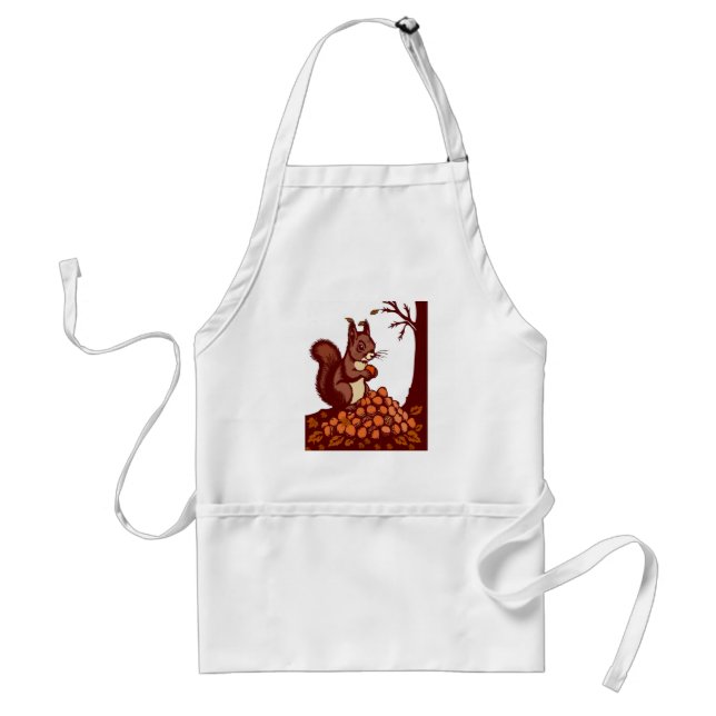 Avental 🐿️ Tablier de cuisine Standard Écureuil d'Automne (Frente)