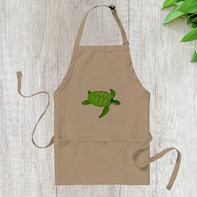 Avental Tartaruga do Mar Verde Apron (Criador carregado)