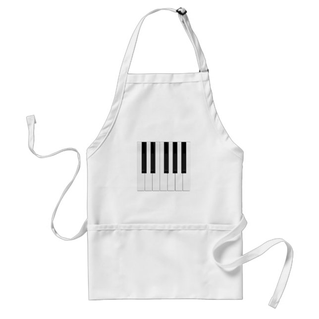 Avental Teclas do teclado/piano: (Frente)