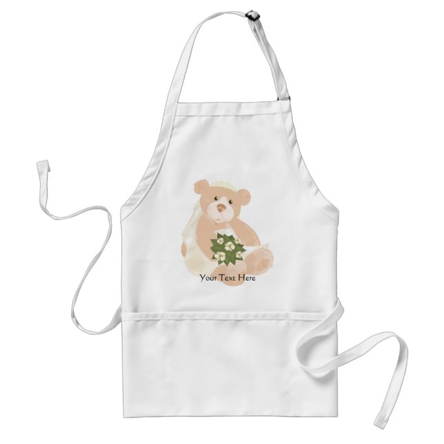 Avental Teddybear Bride Apron (Frente)
