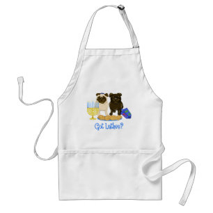 Avental Tem Aprons de Hanukkah Pug