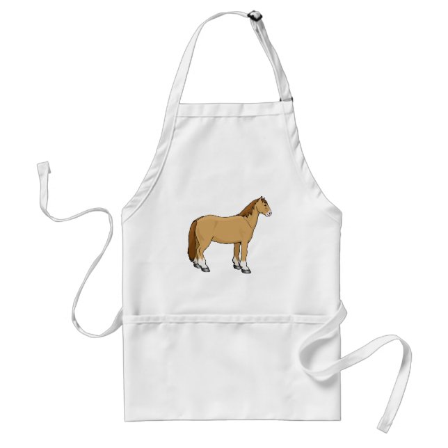 Avental Tema da Equina do Chestnut Shaggy (Frente)