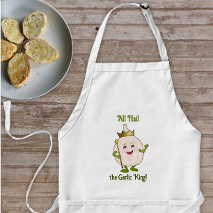 Avental Tema do Alho Engraçado - Bolbo com Coroa - seu slo