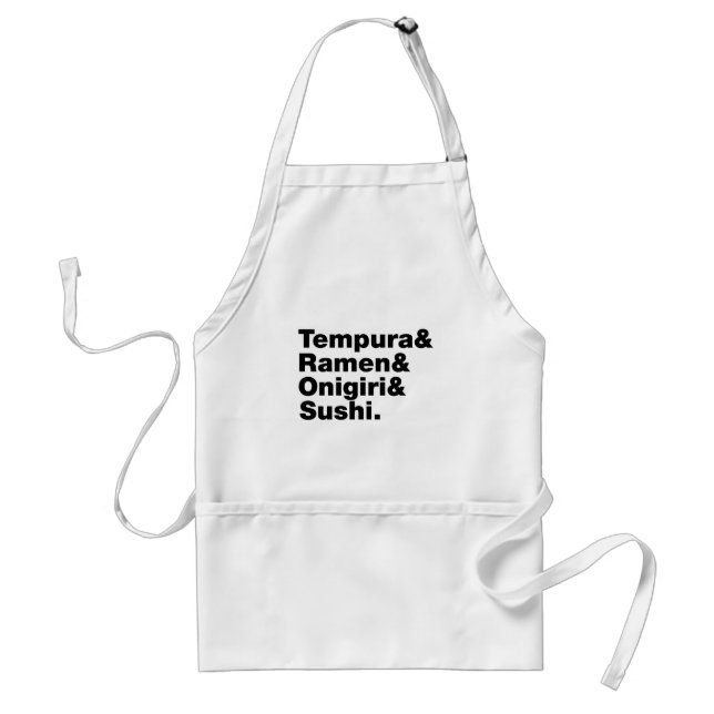 Avental Tempura & Ramen & Onigiri & Sushi das Comidas japo (Frente)
