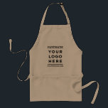 Avental Texto do logotipo comercial personalizado do Khaki<br><div class="desc">Crie seu próprio Khaki Handmade your Business Logo (Manual do Khaki) e Texto personalizado Adulto Apron, basta adicionar seu próprio logotipo, imagem e textos. Perfeito para funcionários, compro de cafés, lojas, pequenas empresas, um presente exclusivo e útil para sua família, mãe, pai, avós ou amigos, rascunho, decorações ou artigos de...</div>