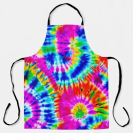 Avental Tie Dye Arco-Íris