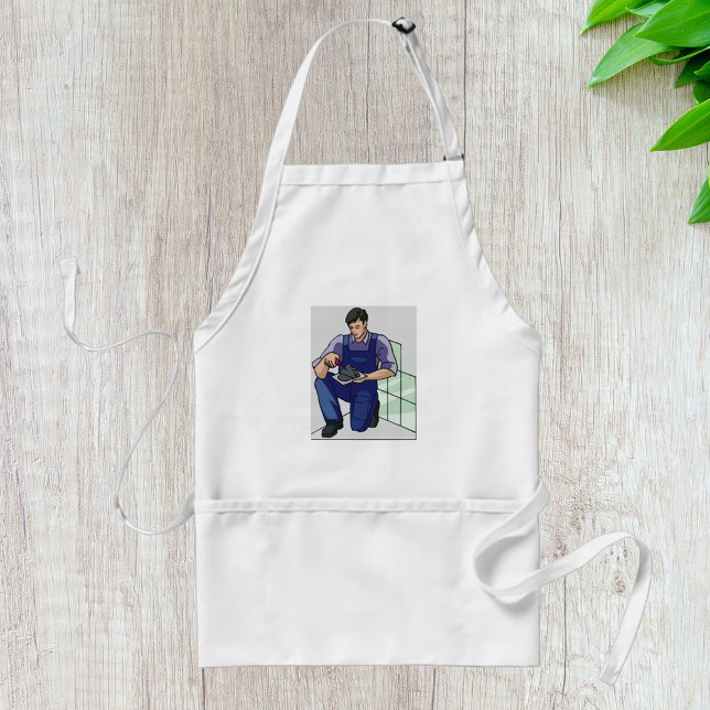 Avental Tiler No Trabalho (Criador carregado)