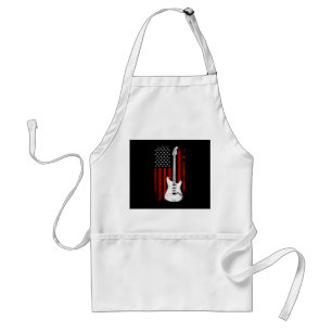 Avental Toca Música Bandeira Americana dos EUA Violão Guit