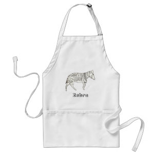 Avental Trajetória Zebra, personalizada
