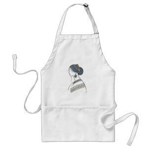 Avental Ucraniano Folk Art Apron   Line Art
