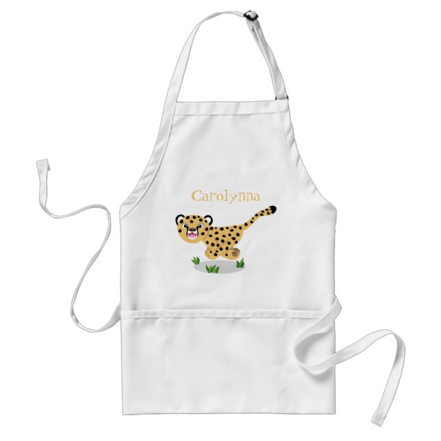 Avental Uma ilustração de desenho animado de um bebê bonit (Frente)