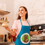 Avental Urso Castanho Com Sorvete<br><div class="desc">Um urso marrom segurando um sorvete com várias colheres. Esta design parece realmente eficaz nestes Apron</div>