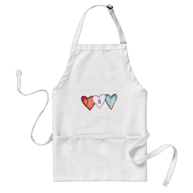 Avental USA Hearts Apron (Frente)